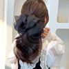 Big shiffon hairpin with bow, hairgrip, french style