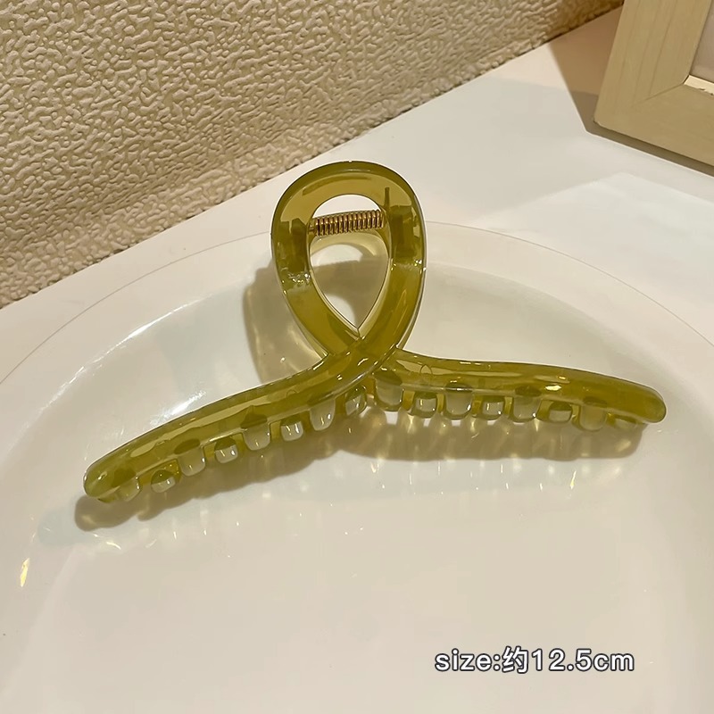 Leche marrón esmerilado pelo clip accesorios para el cabello de las mujeres de alto grado updo tiburón clip gran horquilla ins lindo horquilla al por mayor