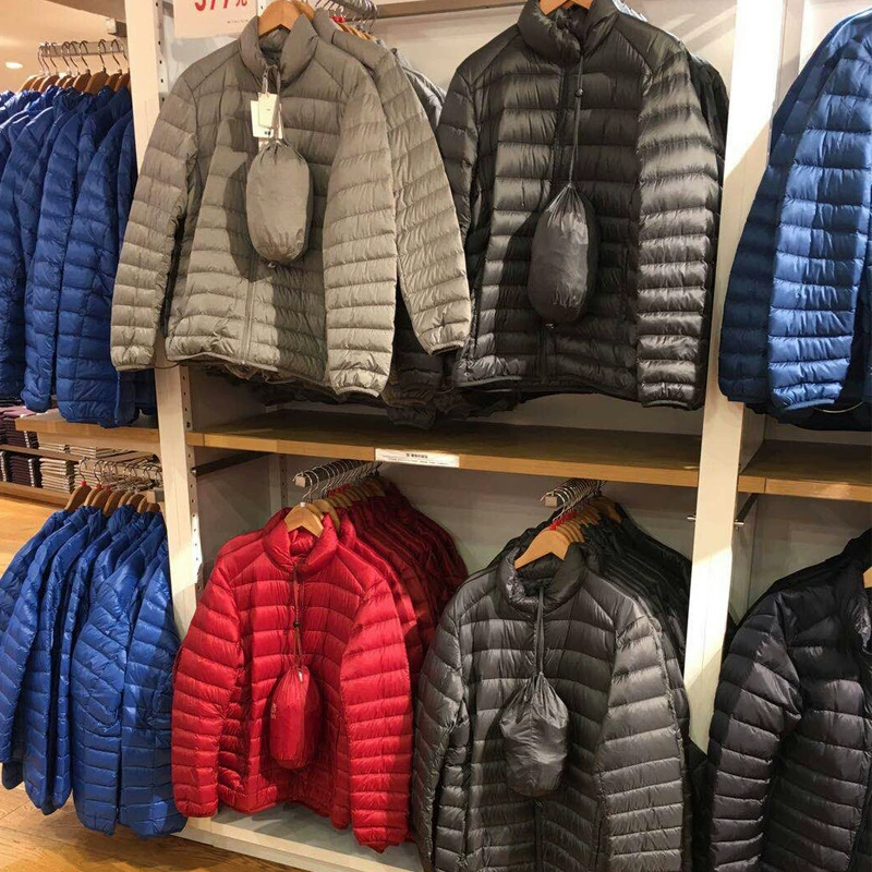 Men's velvet short handheld light and thin down jacket with hood, 2024 years, feather stuffing, plus size