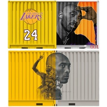 S228篮球馆墙面贴画科比黑曼巴贴纸海报明星海报装饰房间自粘防水