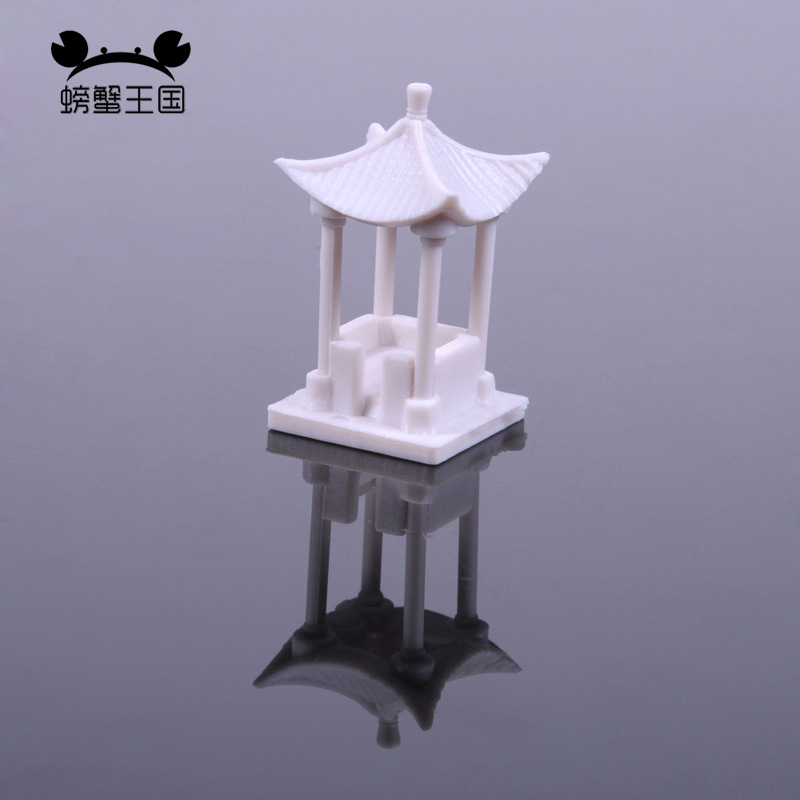 DIY modelo arena Mesa material Parque Fondo montaje pabellón hexagonal pabellón