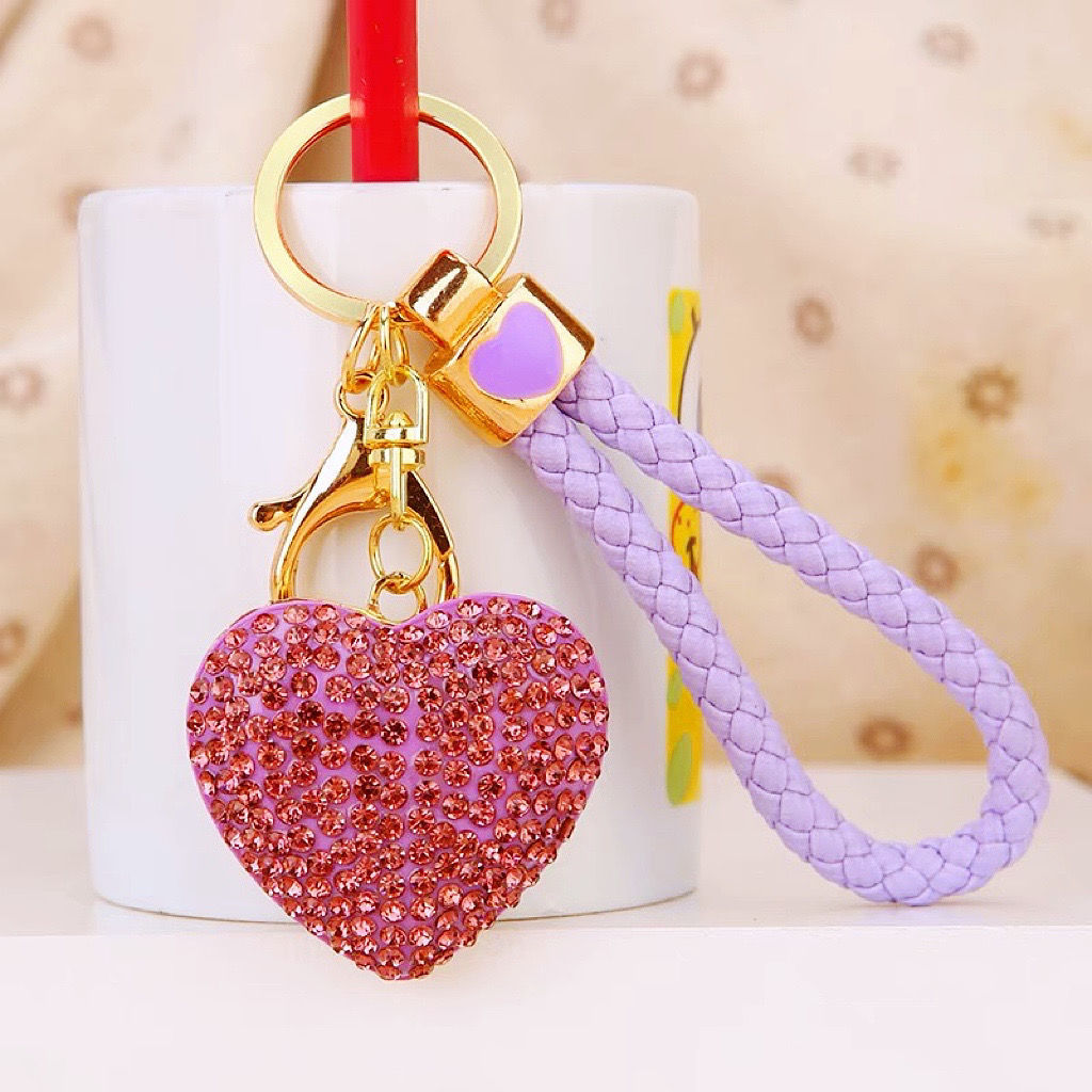 50g Weight Bag Pendant, Keychain Classification 1 Piece Quantity Holiday, Outdoor Occasion Metal Material Heart Shape Pattern Women's Gender Sweet, Simple Style Style Sweet Simple Style Heart Shape Metal Women's Bag Pendant Keychain 3
