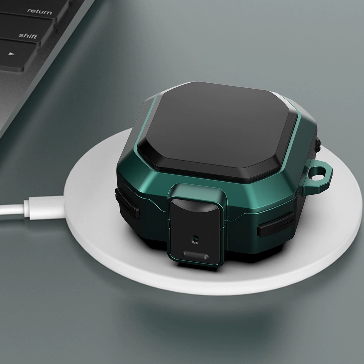 Чехол для наушников Samsung Galaxy buds Live/Pro/2pro/FE Bluetooth с пряжкой переключателя, ударопрочный чехол