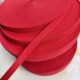 Red Cotton Ribbon for Wedding Celebration, Herringbone Tie, Pure Cotton Webbing for Edging and Piping