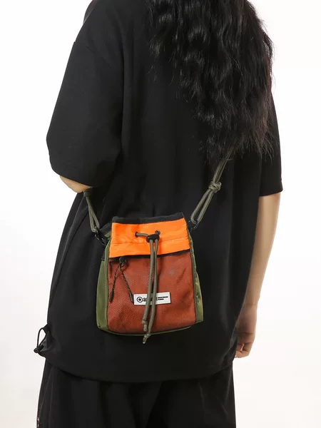 Ins Trendy Brand Small Shoulder Bag Women's Functional Work Bag Crossbody Bag Boys Student Trendyy Sports Shoulder Small Backpack