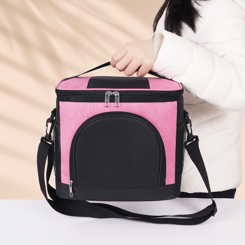 Nuevo paquete de aislamiento de color transfronterizo de gran capacidad de picnic al aire libre de hielo bolsa de almuerzo con bolsa de almuerzo de comida