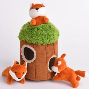 Amazon fuente árbol agujero Casa traje mascota perro escondite sonido de peluche de juguete creaking nido de gato en stock