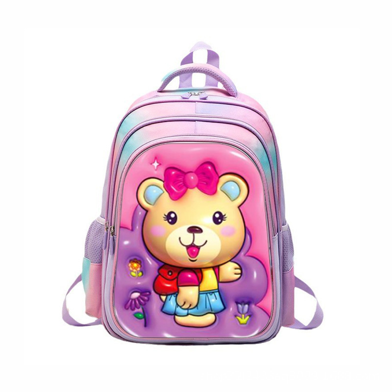 外国貿易バッグカスタムスリーピースセット小学生子供トロリーランドセルギフトスタイル通気性脊椎保護バックパック|undefined