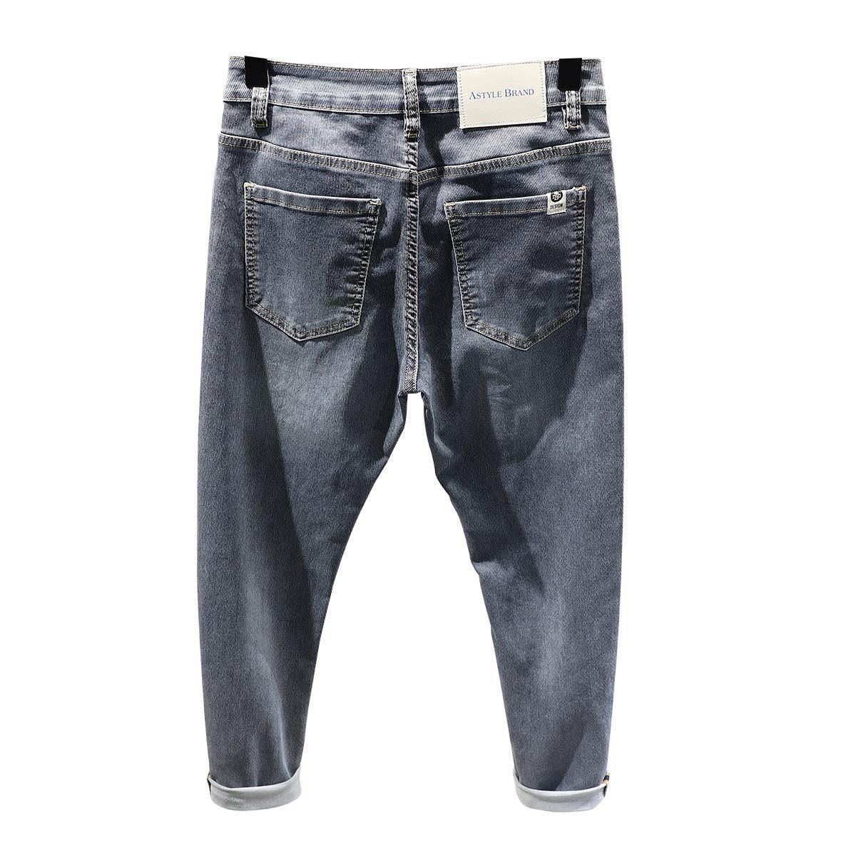 Vaqueros slim hombre gris azul pantalón elegante cómodo tendencia_voghion.com