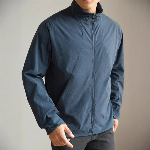 [Traveler Series] Thin, Lightweight Spring/Summer Twill Windproof & Sun-Protective Jacket—Business Style for Commuting