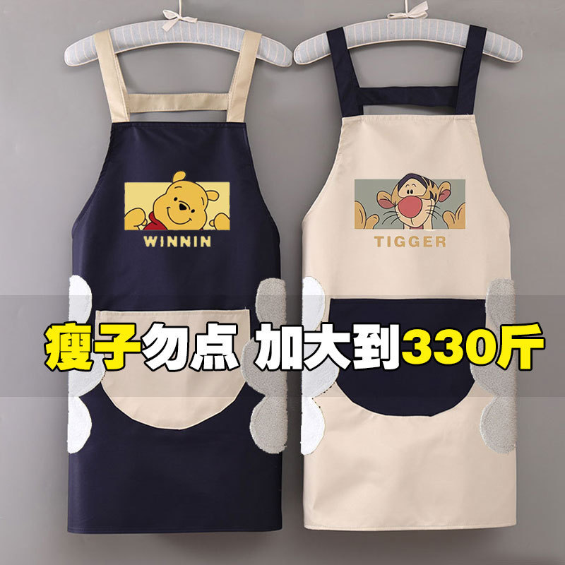 Large size apron women plus fat 200kg waterproof oil wipe fat mm oversized men 300kg waist overalls printing