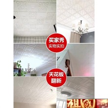 天花板贴纸自粘墙纸屋顶吊顶墙顶房顶装饰3d立体墙贴棚顶壁纸新款