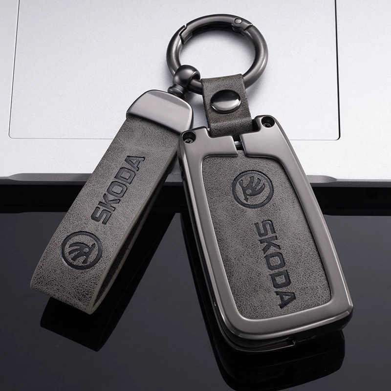 Подходит для чехла для ключей Skoda Octavia, Xinrui Comik, Superb, Fabia, Karoq, Xinrui, Haorui, пряжки в виде ракушки Wild Emperor.