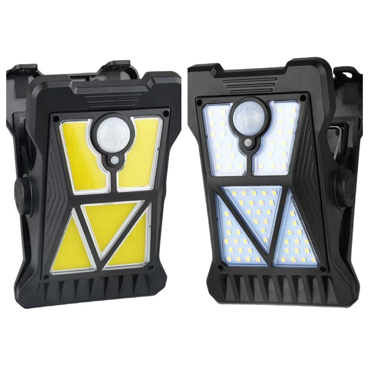 Transfronterizo nueva lámpara de clip portátil solar LED iluminación de inducción humana lámpara de pared de jardín