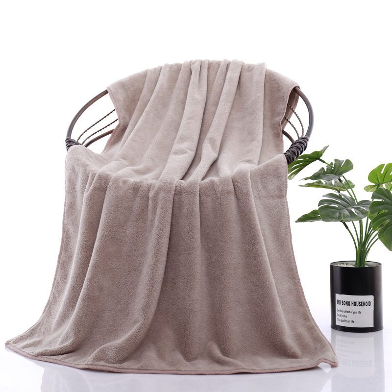 Japón de alta densidad toallas de coral toallas de baño de dos piezas conjuntos de baño doméstico para adultos envueltos en el pecho más suave que el algodón absorbe agua