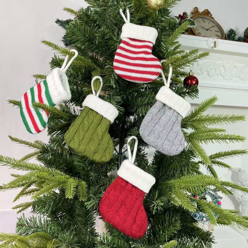 クリスマス装飾用品 クリスマスカトラリーセット ミニクリスマスソックスペンダント クリスマスツリー装飾ソックスペンダント|undefined