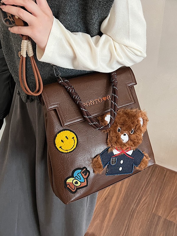 Insignia bolso de mano leopardo mujer 2024 nueva moda moda multifuncional mochila de hombro de alta calidad mochila de hombro