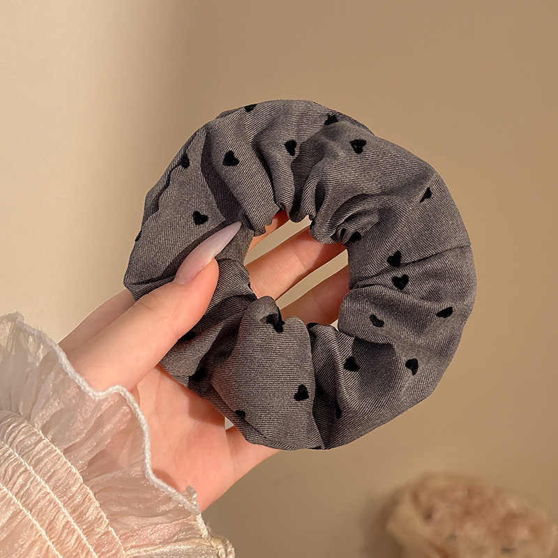 Anillo para el cabello de intestino grueso de gran tamaño coreano, bufanda cuadrada de alta calidad femenina, cuerda para el cabello, banda elástica y duradera, flor de viento perezosa