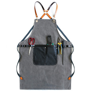 Apron Work Men's Custom logo Gardening Hand-made Carpenter Electric Welding Work Clothes Women's Hairdressing Nail Art Waist Printing