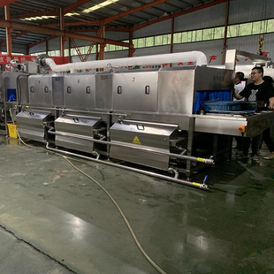 Food Factory Tofu Frame Cleaning Equipment Automatic Soaking Type Rubber Frame Cleaning Machine