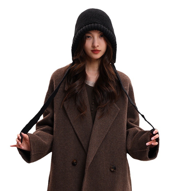 Version coréenne du nouveau bonnet tricoté en peluche pour enfants, protection des oreilles, chaud et polyvalent, couleur mixte, automne et hiver_voghion.com