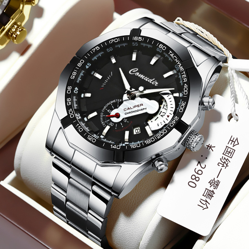 Shake the sound of men's luminous calendar Fashion Net red Business watches men's foreign trade cross-border new Tide waterproof a generation of hair