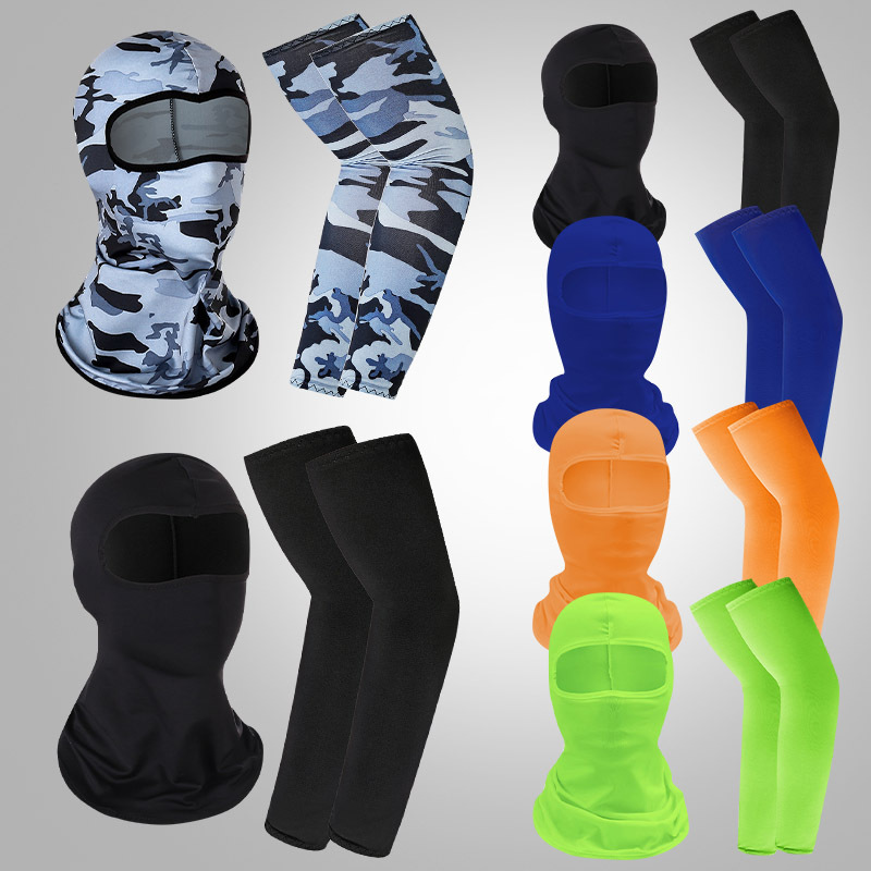 Cross-border Amazon Explosions Riding Headgear Sleeves Outdoor Windproof and Dustproof Mask Sports Quick-drying Sunscreen Ice Silk Sleeves