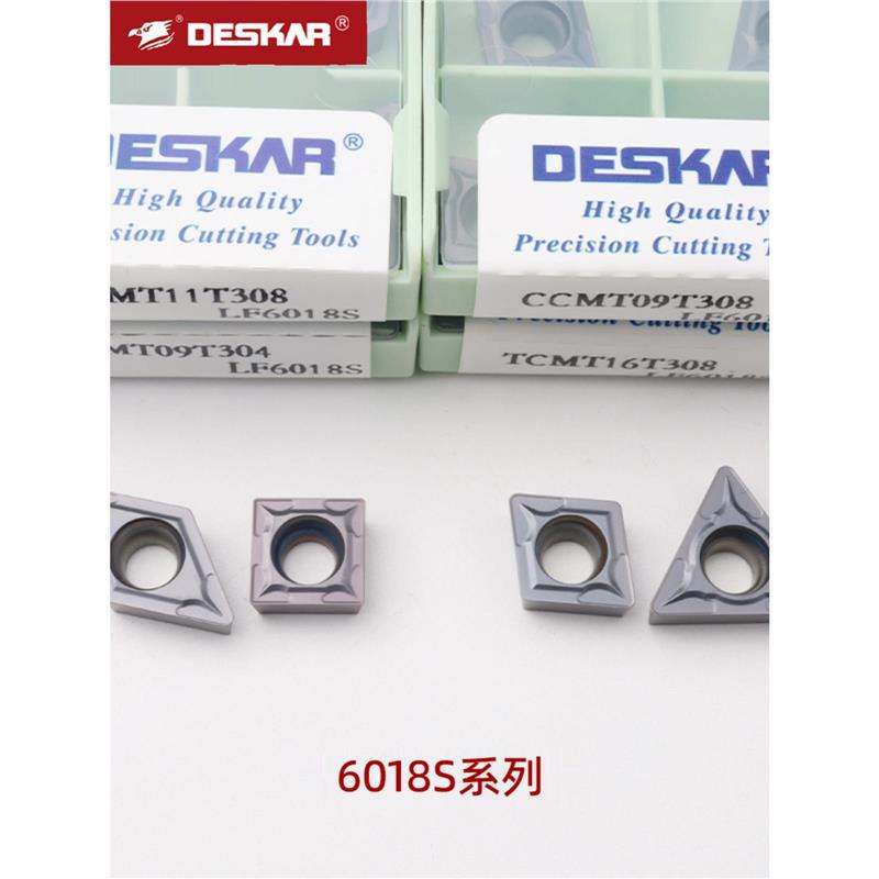 DESKAR戴斯卡内孔车刀CCMT09T304 LF6018S不锈钢数控刀片硬质合金