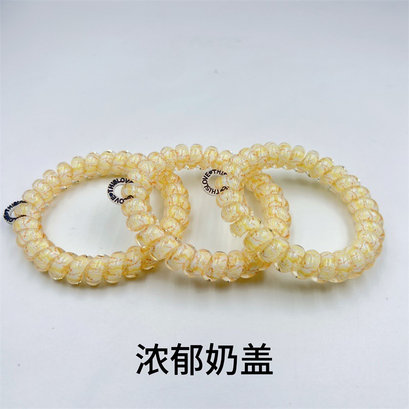 美国TT联名款平替电话线发圈女2025新款高级感发绳扎头发头绳发饰|undefined
