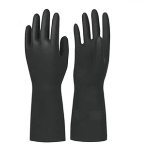 Dinghe Dh6125 Black Neoprene Chemical Resistant Gloves