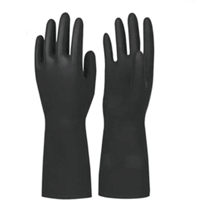 定和 DH6125黑色氯丁橡胶防化手套