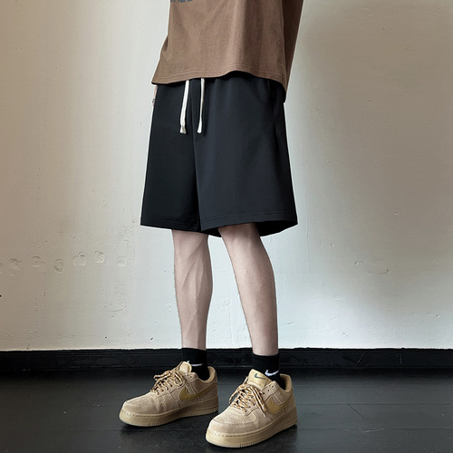 Leisure sports shorts for men, summer five-pocket pants, loose letter printed pants, trendy brand fashionable men's pants