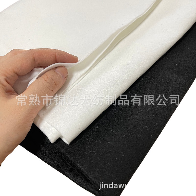 厂家直供 沙发皮鞋用皮革基材卷材无纺布 针刺无纺布针刺棉