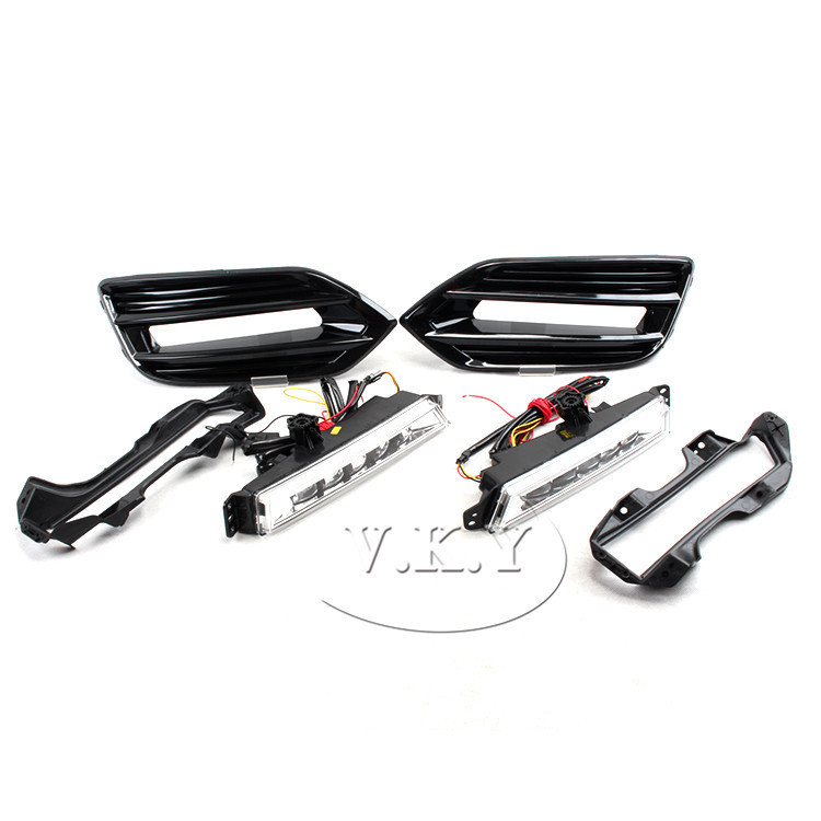 Aplicable a Honda 1920 nuevo conjunto de lámpara de niebla LED LED, lámpara de parachoques delantera de la lámpara diaria modificada