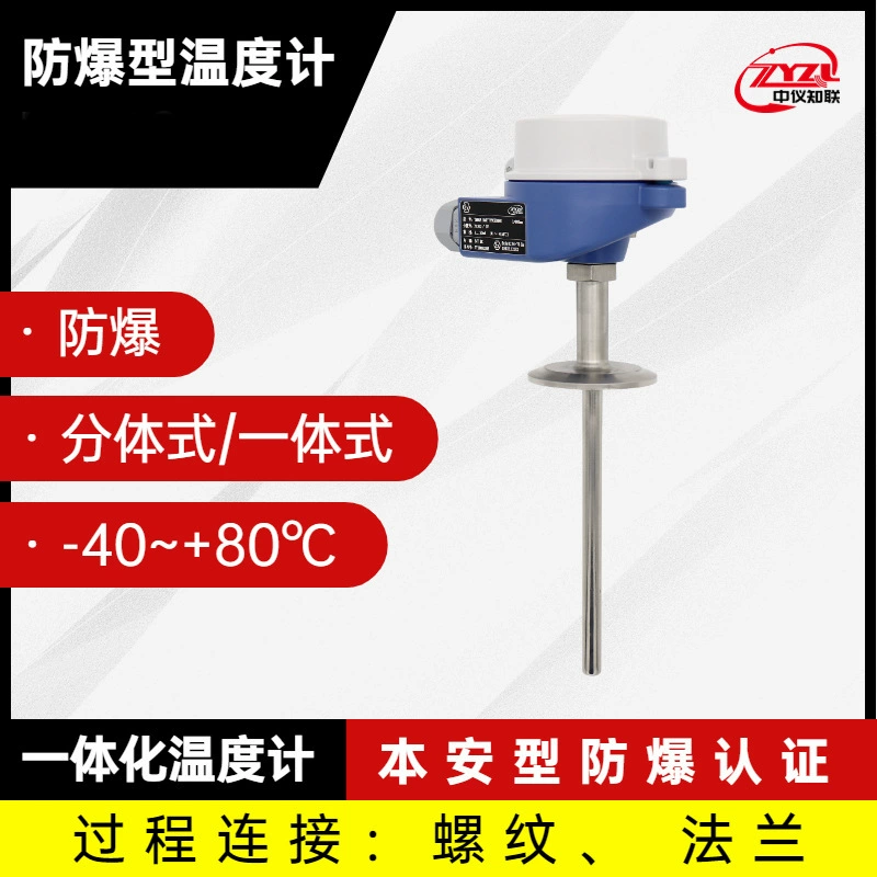 Интегрированный термометр Zhongyi Zhilian TM60, взрывозащищенный термометр, промышленный термометр