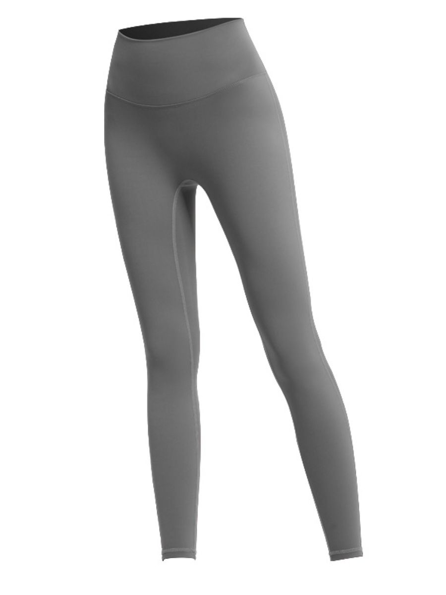 Nuevos pantalones de yoga de cintura alta de melocotón europeo y americano pantalones de barbie de deportes ajustados de las mujeres pantalones de fitness de secado rápido