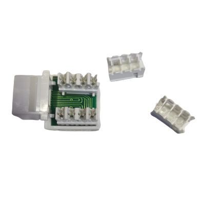 现货批发超5类非屏蔽网络信息模块 工程专用 Cat.5e RJ45打线型