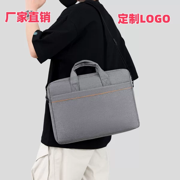 Laptop Shoulder Bag 15-16inch Men's Laptop Bag Large Capacity Business Briefcase Inner Bag Storage
