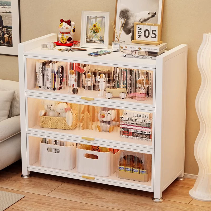 Стальной книжный шкаф, шкаф для хранения, встроенный с дверью, детская книжная полка, пылезащитный бытовой шкаф-витрина, напольная стойка для хранения, шкаф для хранения