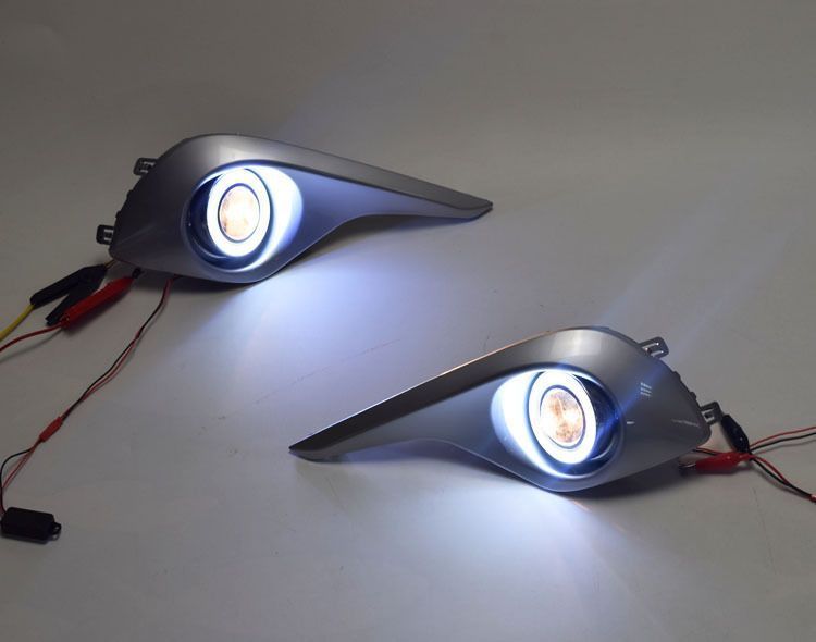 Suitable for 12-13 Highlander Daytime Running Lights Modified Fog Lights Toyota Highlander Special Led Daytime Running Lights