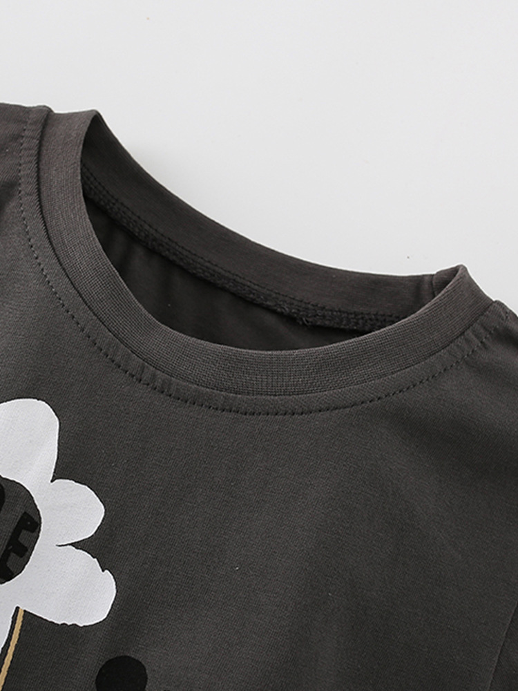 Transfronterizos para malwee niños camisetas de verano nuevo estilo europeo y americano de cuello redondo de manga corta lindas camisetas casuales