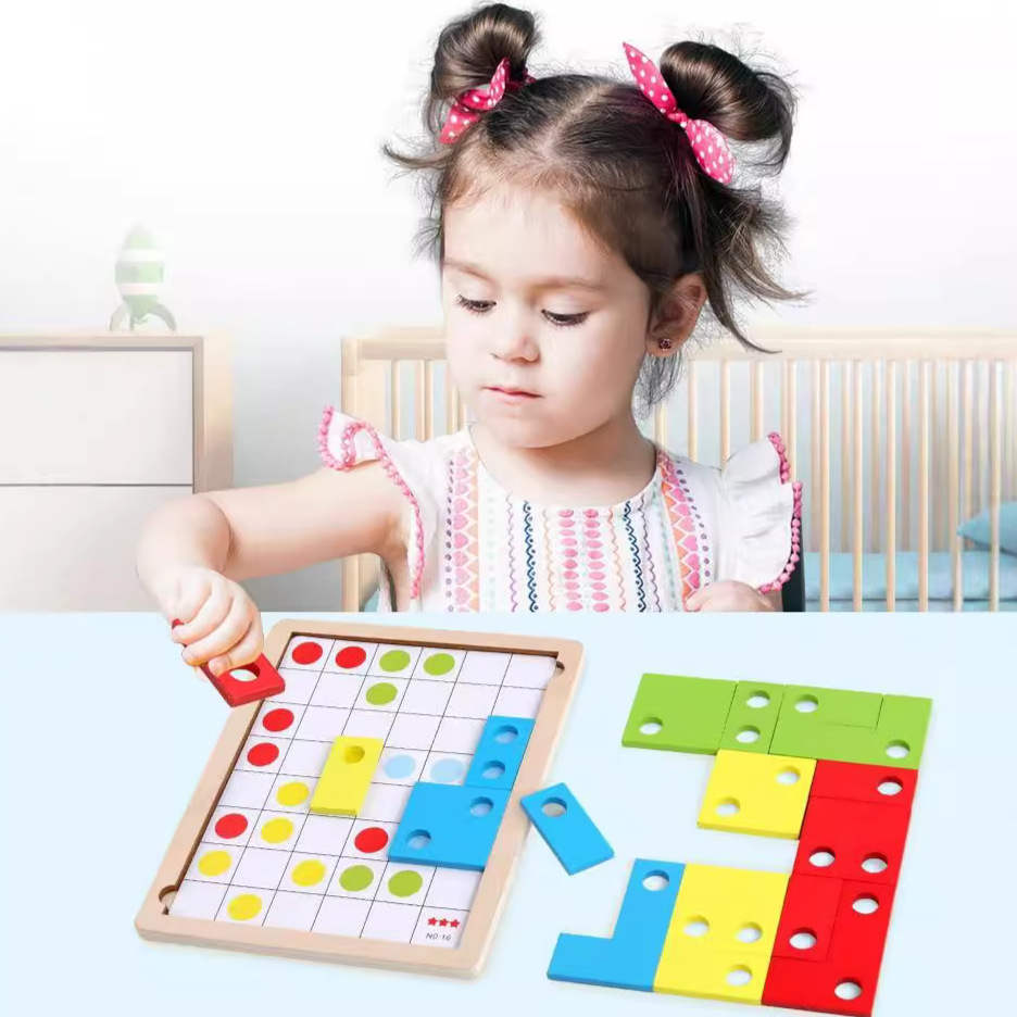 Tetris bloques de construcción rompecabezas niños desarrollo de la inteligencia del bebé 2-3-4-6 años niños y niñas Juguetes