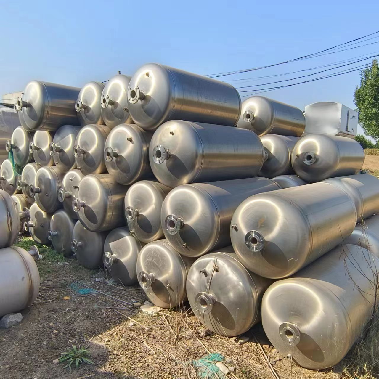 二手不锈钢储罐 小型乳制品葡萄酒搅拌发酵罐 多种规格