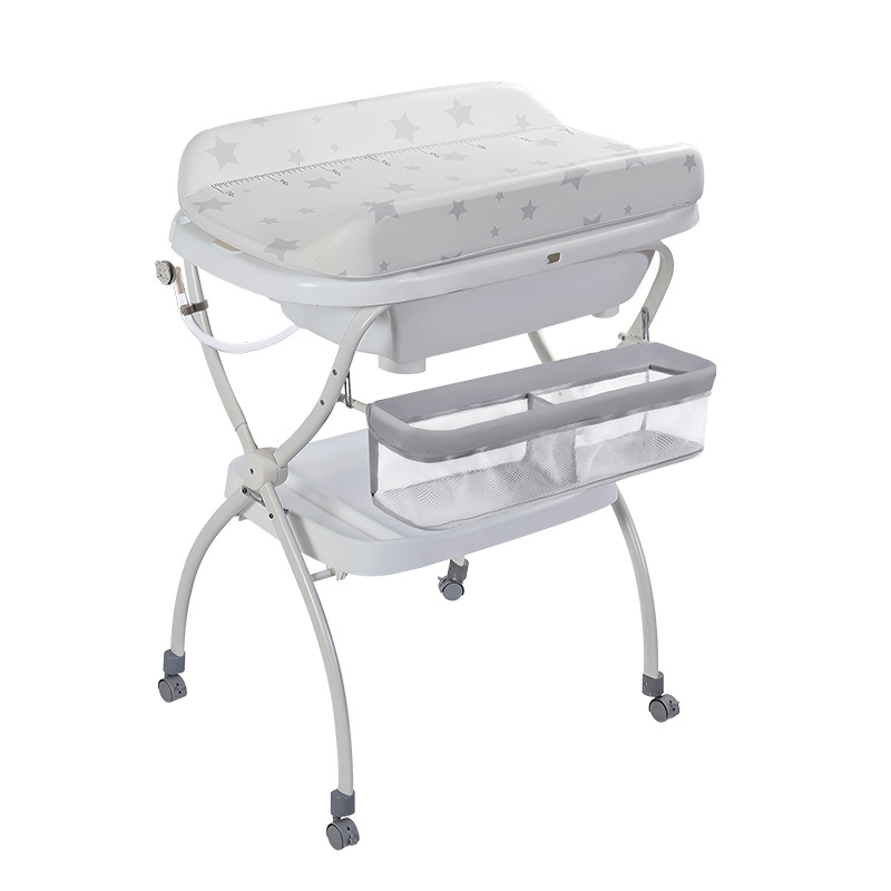 Mesa de enfermería integral multifuncional para lavado y protección de bebés, mesa de pañales para bebés recién nacidos, mesa de toque, cama de baño para bebés image 6
