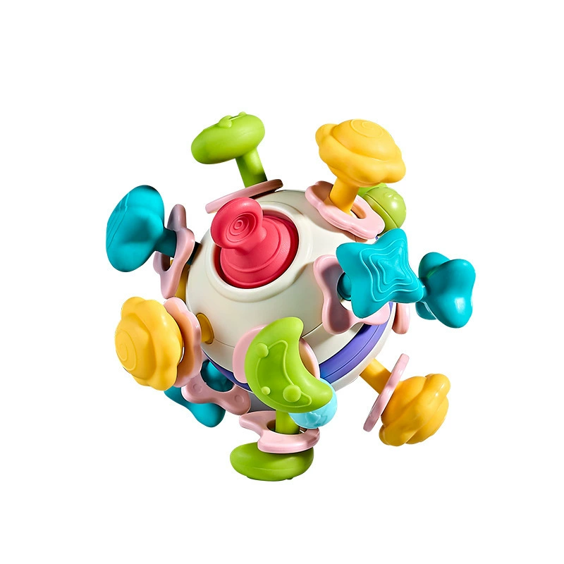 Space teether, grabber for baby, glue for correct bite from soft rubber, children's toy
