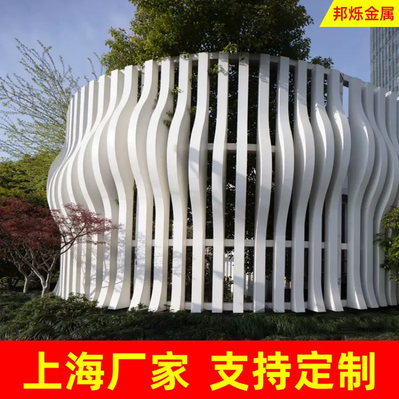 不锈钢景观工程项目施工上海厂家制作工程焊接安装不锈钢景观格栅