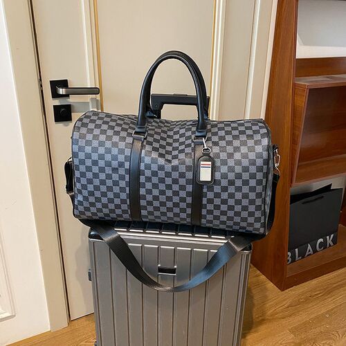 Travel bag chessboard large capacity travel bag storage bag suitcase waterproof crossbody hand-held portable