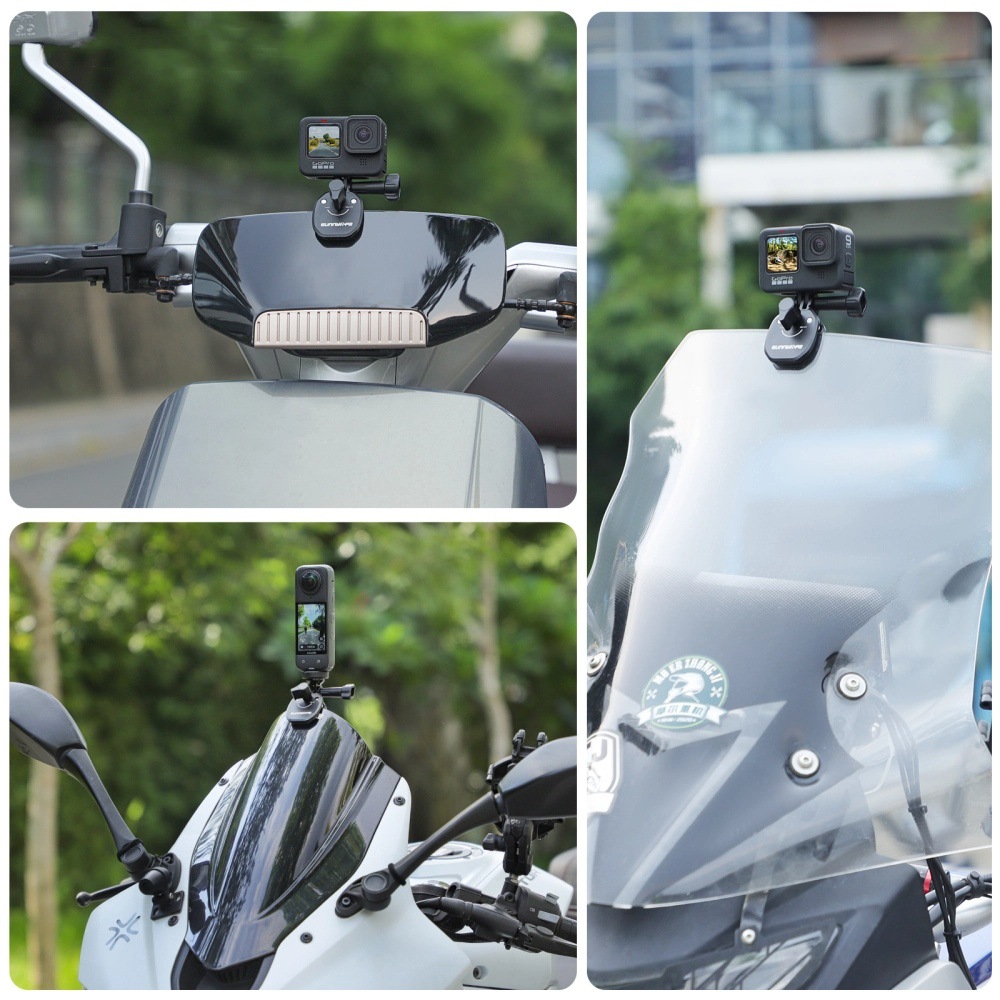OSMO Nano Motorcycle Windshield Clip Camera Mount Windshield