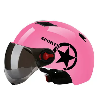helmet battery car helmet summer – Motorcycle Safety Supplies - pink-harley-non-national-standard