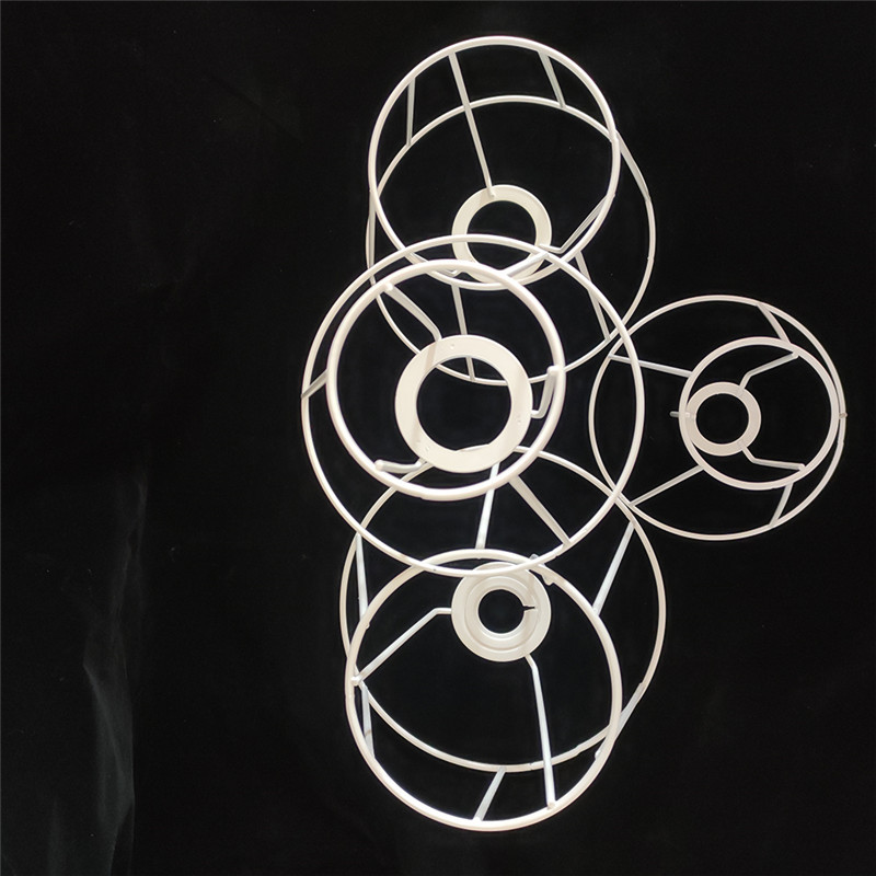 Guzhen DIY pantalla Marco de hierro tejido cuerda hecha a mano pantalla lámpara de mesa Soporte redondo cuadrado hardware accesorios de marco de hierro
